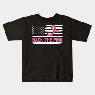 I wear pink for my mama: Back the pink Kids T-Shirt